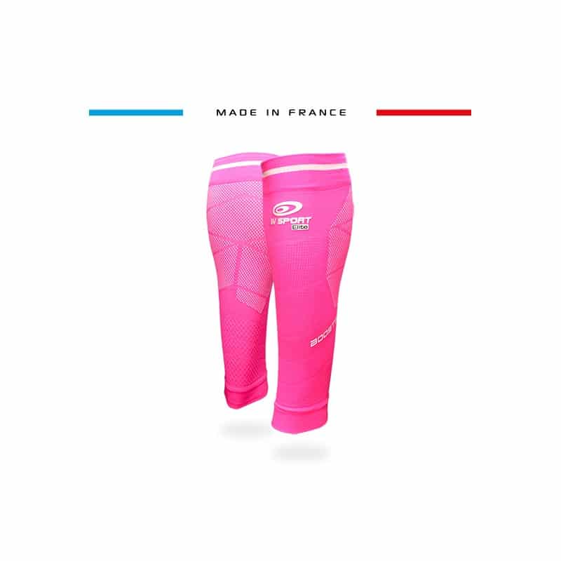 Image des nouveaux manchons de compression BV SPORT dans le coloris rose