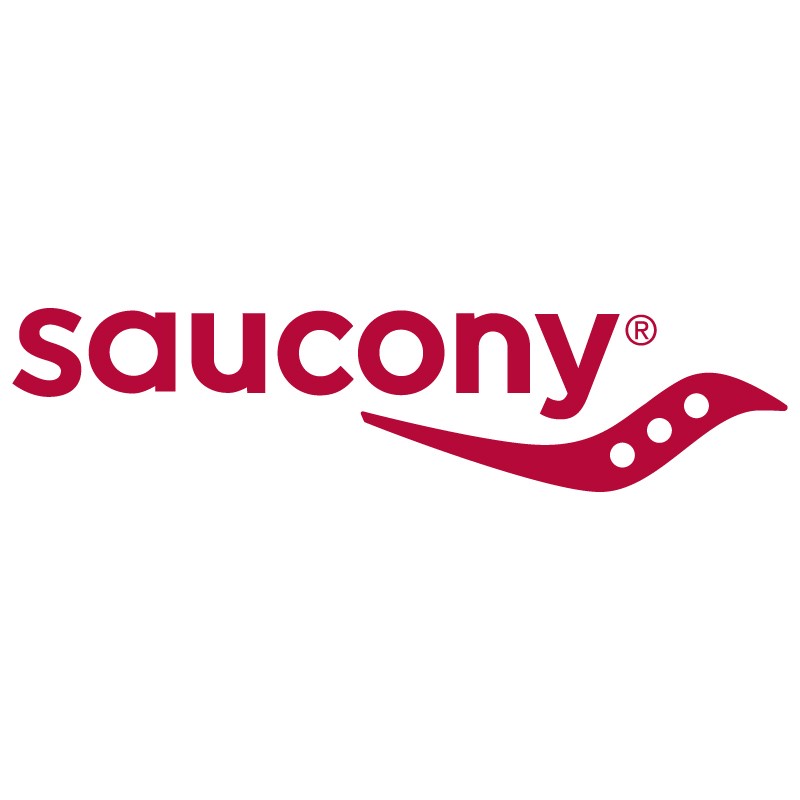 Logo de la marque Saucony représentant le fleuve et les rochers