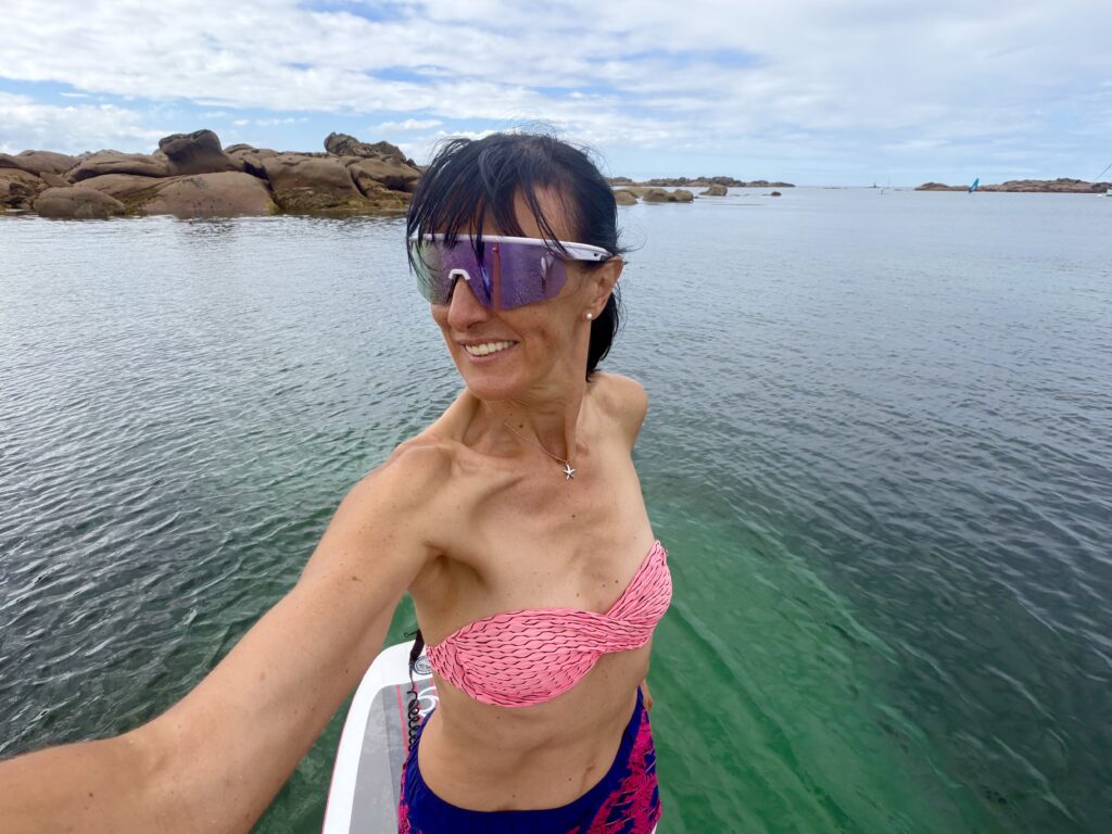 Test du modèle Snel Perf Rochebrin sur mon stand up paddle en mer